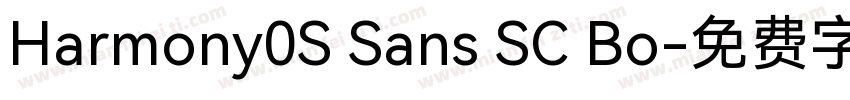 Harmony0S Sans SC Bo字体转换